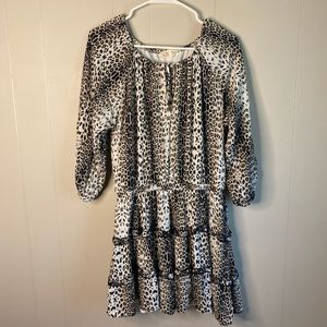 Cheetah print long sleeve dress. Size medium